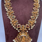 Dashavataram Red Green Stone Long Necklace