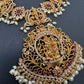 Dashavataram Red Green Stone Long Necklace
