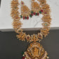 Dashavataram Red Green Stone Red Green beads Long Necklace