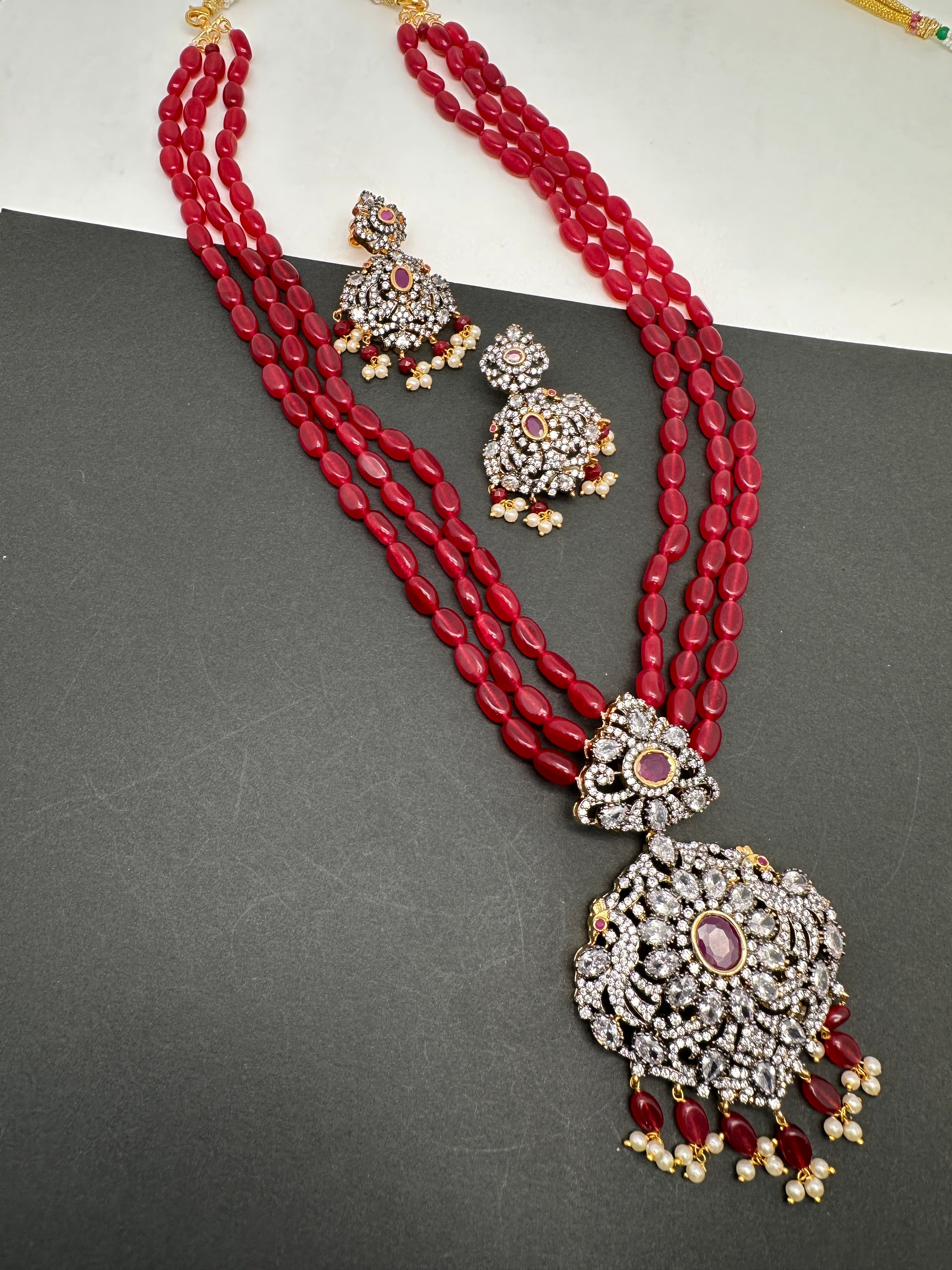 Ruby stone mala hotsell