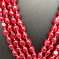 AD Red Stone Kundan Pendent Red Monalisa Beads Long Mala