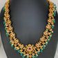 Red Stone Green beads Ethnic Necklace
