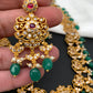 Red Stone Green beads Ethnic Necklace