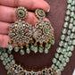 Polki Victorian Finish Real Emerald Beads Rani haar