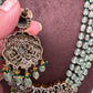 Polki Victorian Finish Real Emerald Beads Rani haar