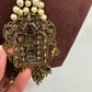 Goddess Lakshmi Balaji Antique Victorian Finish Rani Haar - Green