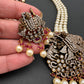 Lord Srinathji Krishna Antique Victorian Finish Rani Haar - Red