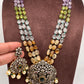 Polki Antique Victorian Finish Beads Rani haar - Green