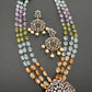 Polki Antique Victorian Finish Beads Rani haar - Green