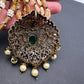 Polki Antique Victorian Finish Beads Rani haar - Green