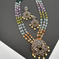 Polki Antique Victorian Finish Beads Rani haar - Green