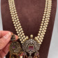 Polki Antique Victorian Finish Rani Haar - Red