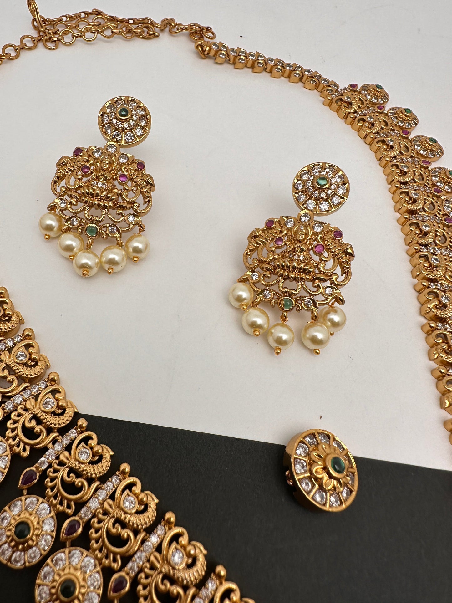 Goddess Lakshmi Bottu mala Changeable Pendent Necklace