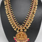 Goddess Lakshmi AD Red Kemp Red Beads Guttapusalu Necklace