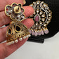 Kundan Moissanite AD Pink Beads Necklace