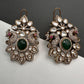 Kundan Moissanite AD Pearl Green Beads Necklace