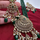 Victorian Mehendi Polish Green Onyx Beads Necklace