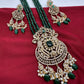 Victorian Mehendi Polish Green Onyx Beads Necklace