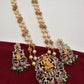 Ganesha Multi Stone Pendent with Nakshi Balls and Beads Pearls Mala