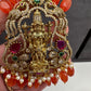 Balaji Lakshmi Victorian Pendent Orange Beads Necklace