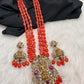 Balaji Lakshmi Victorian Pendent Orange Beads Necklace