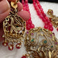Bird Design Victorian Pendent Pink Beads Necklace