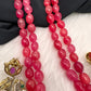 Bird Design Victorian Pendent Pink Beads Necklace