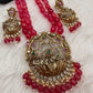 Bird Design Victorian Pendent Pink Beads Necklace