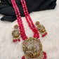 Bird Design Victorian Pendent Pink Beads Necklace