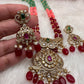 AD Victorian Pendent Tulip Beads Multi Color Necklace