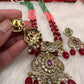 AD Victorian Pendent Tulip Beads Multi Color Necklace