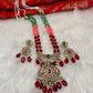 AD Victorian Pendent Tulip Beads Multi Color Necklace