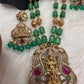 AD Victorian Goddess Lakshmi Green Tar Mala  Necklace