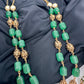 AD Victorian Goddess Lakshmi Green Tar Mala  Necklace