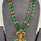 AD Victorian Goddess Lakshmi Green Tar Mala  Necklace