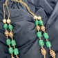 AD Victorian Goddess Lakshmi Green Tar Mala  Necklace
