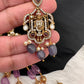 Balaji Tar Mala Victorian Finish Beads Rani haar - Purple