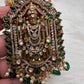 Balaji Tar Mala Victorian Finish Beads Rani haar - Green