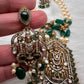 Balaji Tar Mala Victorian Finish Beads Rani haar - Green