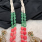 Goddess Lakshmi Victorian Pendent Pink Tulip Beads Pearls Necklace