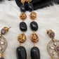 Moissanite Victorian Beads Neckalce - Purple