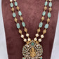 Moissanite Victorian Goddess Lakshmi Tar mala Beads Neckalce - LightGreen