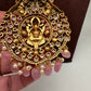 Moissanite Victorian Goddess Lakshmi Tar mala Beads Neckalce - Pink