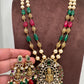 Moissanite Victorian Goddess Lakshmi Tar mala Beads Neckalce - White