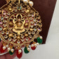 Moissanite Victorian Goddess Lakshmi Tar mala Beads Neckalce - White