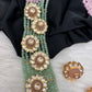 Pastel Pink and Green Long Multi Layer Necklace