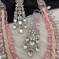 Pink Beads Kundan and AD Necklace