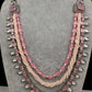 Pink Beads Kundan and AD Necklace