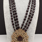 Moissanite Victoraian Mehendi Finish Monalisa Beads Necklace - Purple
