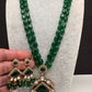 Moissanite Victoraian Double line Monalisa Beads Necklace - Green